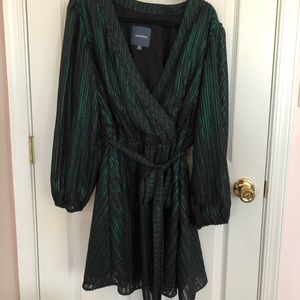 Green ModCloth Holiday Dress 2x